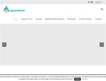 Tablet Screenshot of aguambiente.com